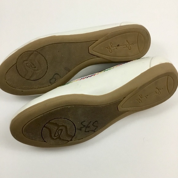 Soft Style Hush Puppies Embroidered Stitched Flats - Picture 8 of 8